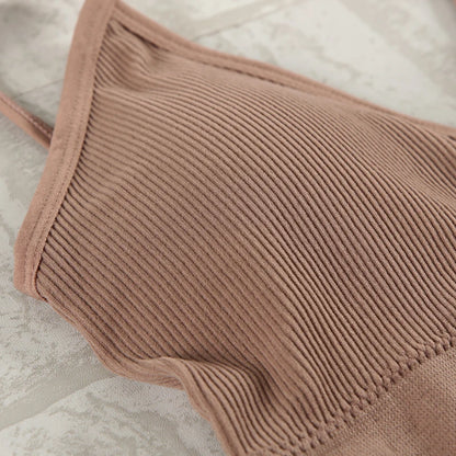 2Pcs Bra Set Underwear Set Women Panties Sexy G-String Seamless Bralette Female Lingerie Soft Tank Crop Top 2023 New