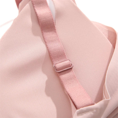 Seamless Bras Set for Women Push Up  Bras Heart Pattern Bralette Sexy Low Rise Ice Silk Briefs Wavy Edge Underwear Set Female